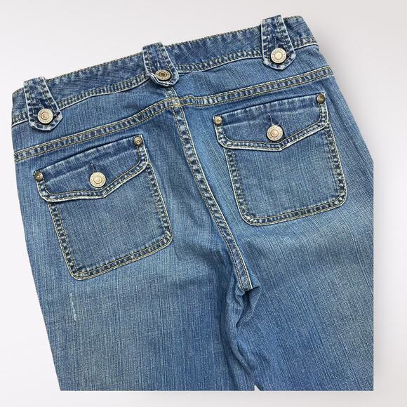 Banana Republic Y2K Early‎ 00’s Low Rise Flare Leg Jeans Size 8 - Picture 5 of 12